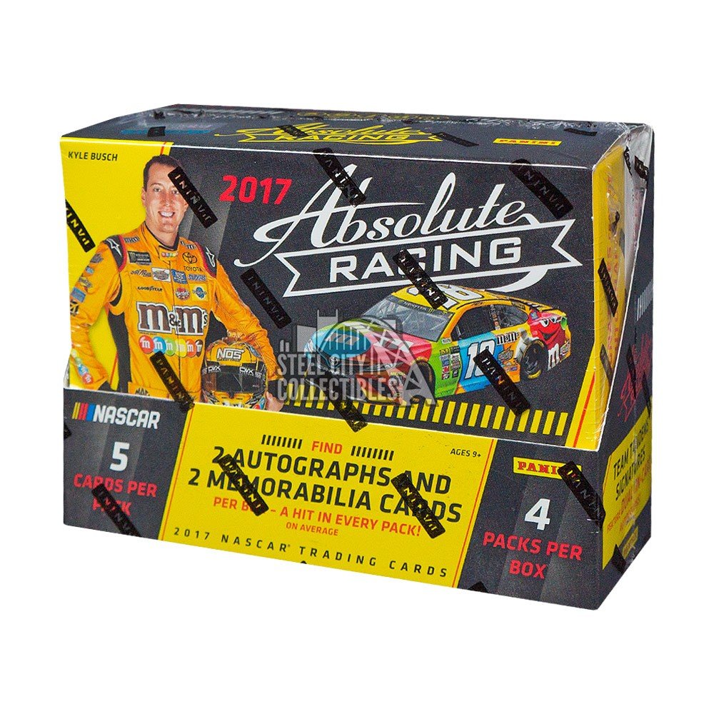 2017 Panini Absolute Nascar Racing Hobby Box Steel City Collectibles