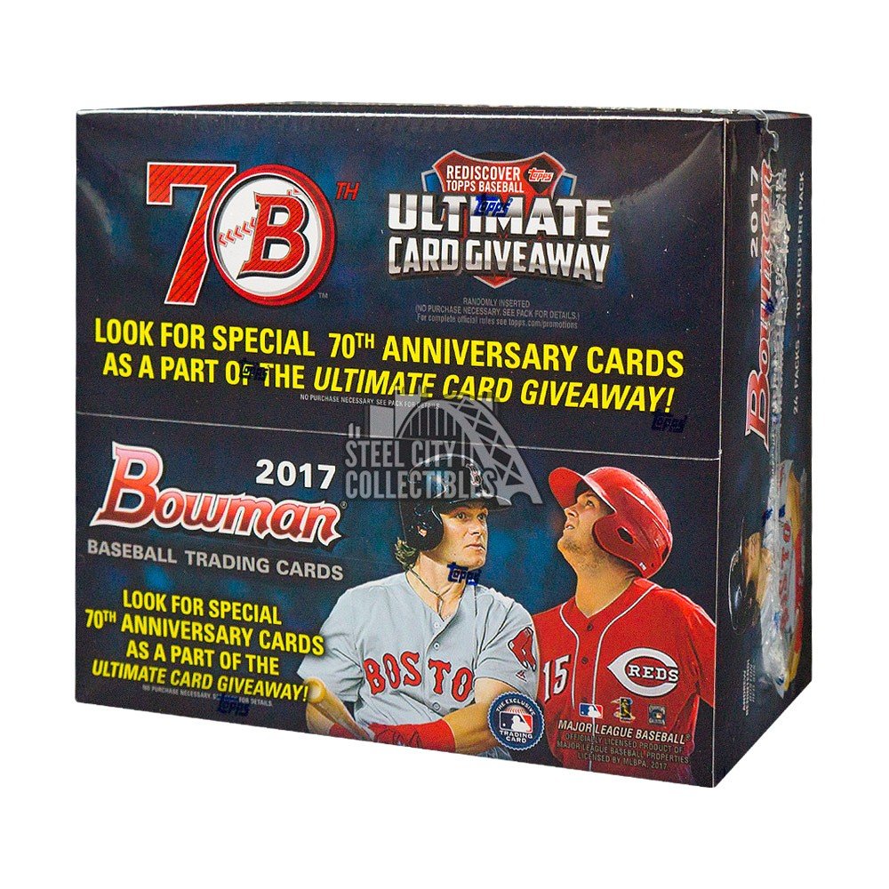2017 Bowman Baseball 24ct Retail Box Steel City Collectibles