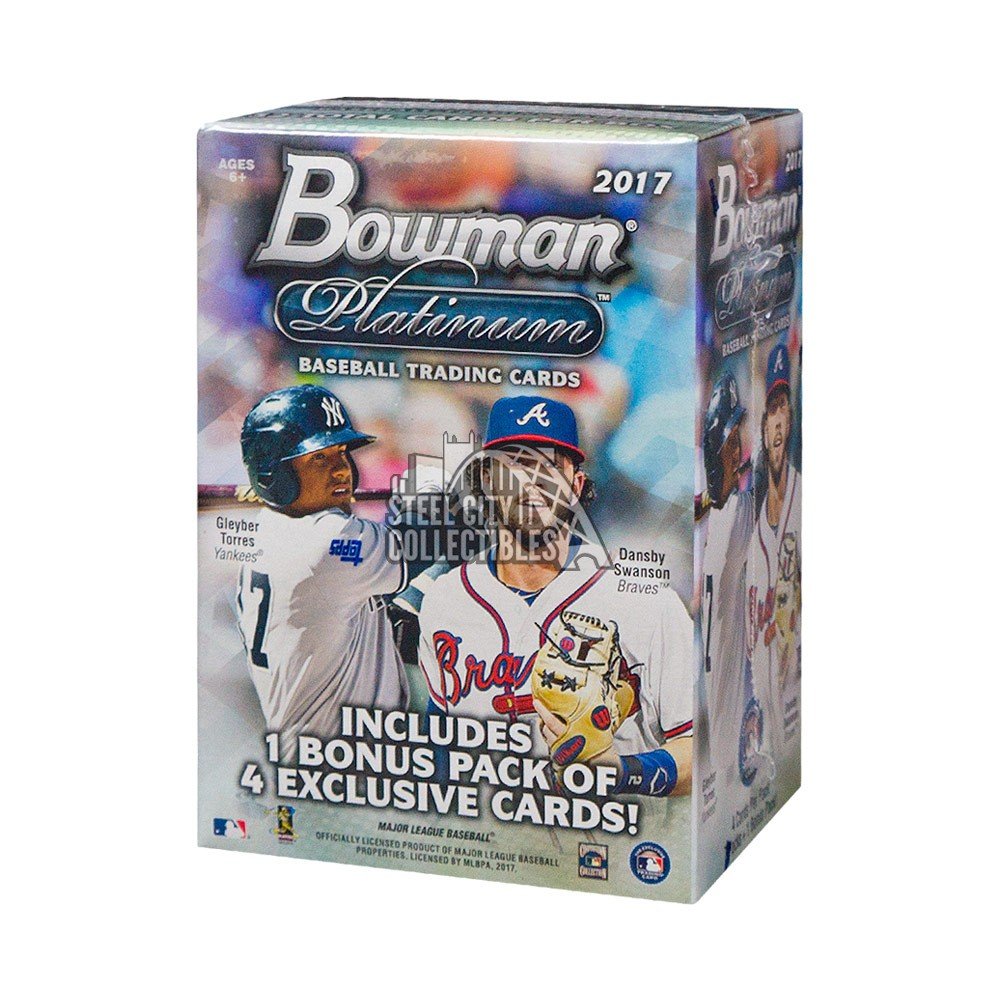 2017 Bowman Platinum Baseball Blaster Box Steel City Collectibles