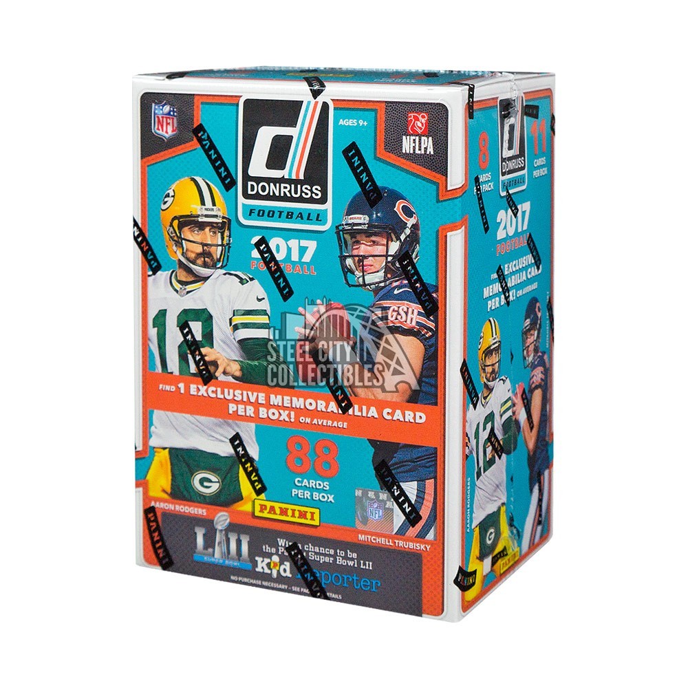 2017 Panini Donruss Football Blaster Box 11 Packs 88 Cards 1 Hit Per Box SEALED 