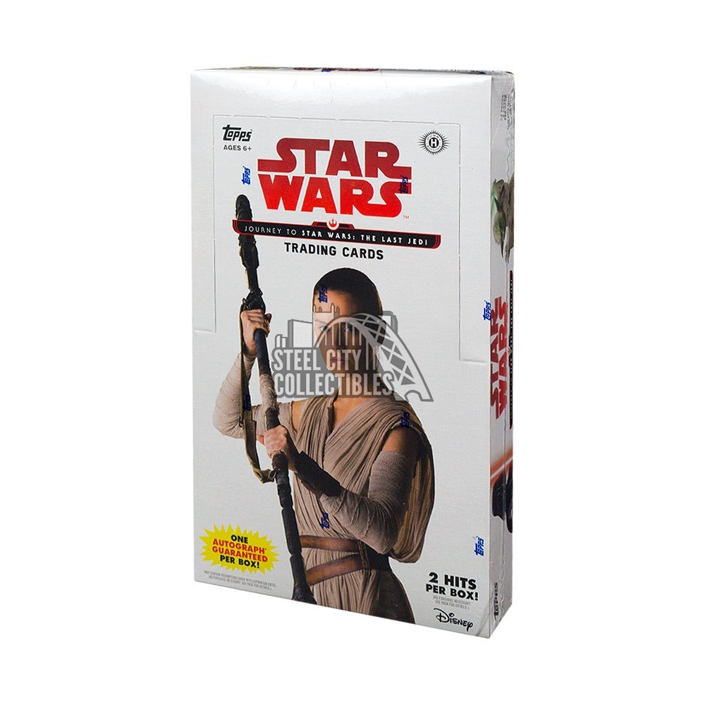 Topps Star Wars Journey to the Last Jedi Factory Sealed Hobby Box 2 Hits per box