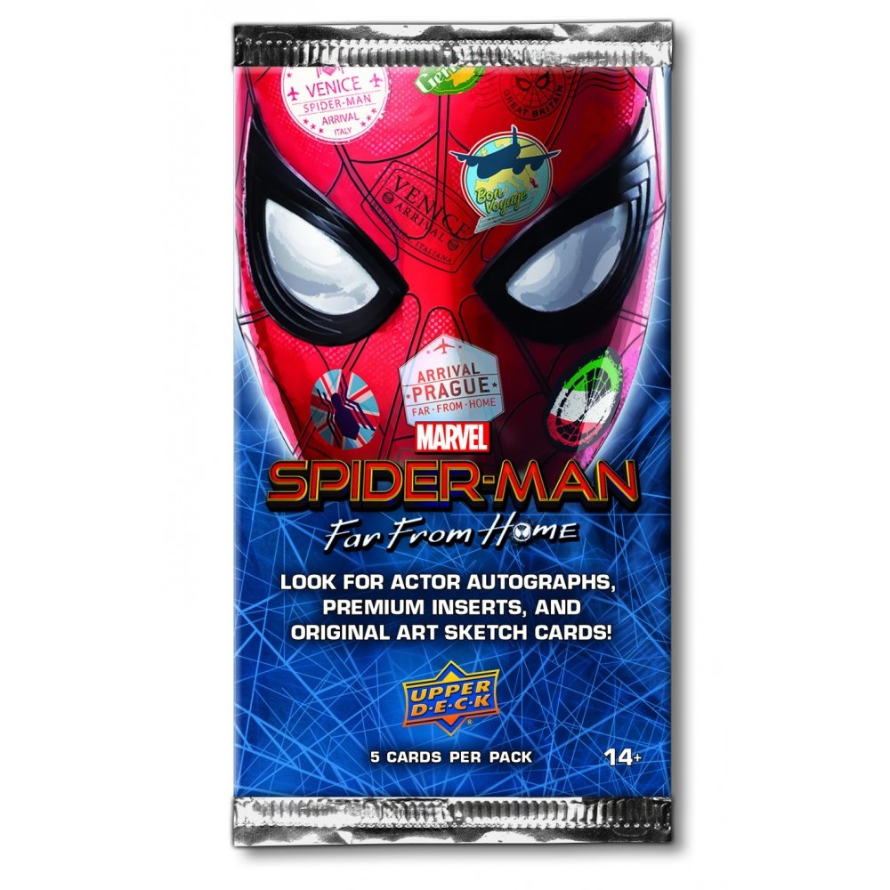 Upper Deck SPIDER-MAN Far From  カード 2019 Upper Deck Spider-Man Far From Home Hobby Box | Steel City