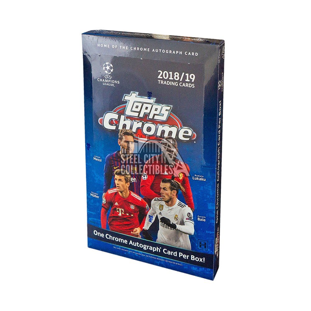 201819 Topps Chrome UEFA Champions League Hobby Soccer Box  Steel