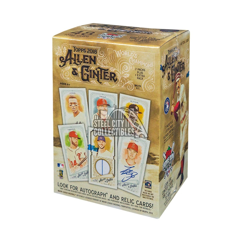 8 Packs/6 Cards 2018 Topps Allen Ginter Blaster Box