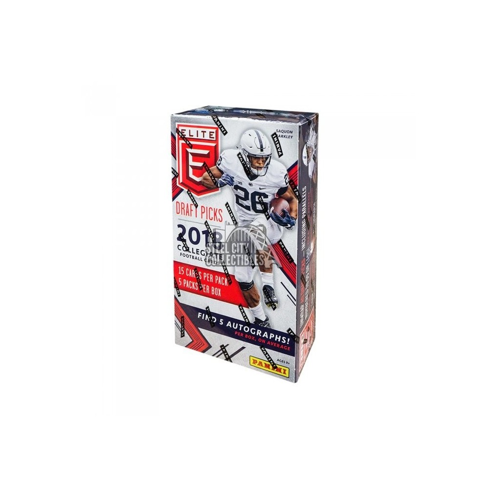 2018 Panini Elite Draft Picks Collegiate Football Hobby 2Box Random