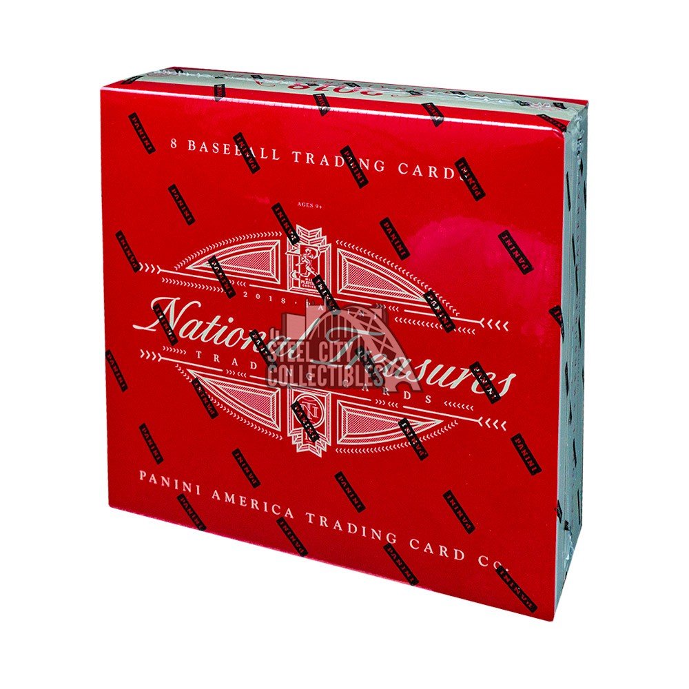 2018 Panini National Treasures Baseball Hobby Box Steel City Collectibles