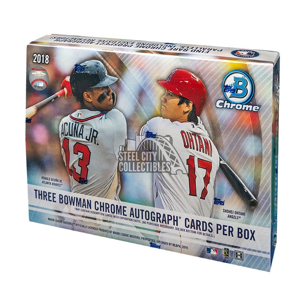 2018 Bowman Chrome Baseball HTA Choice 12-Box Case