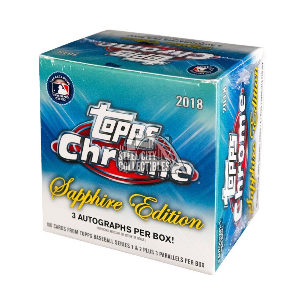 2018 Topps Chrome Baseball Sapphire Edition Box