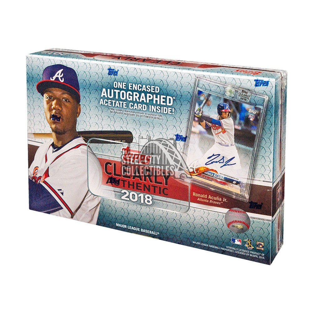 2018 Topps Clearly Authentic Baseball Hobby 20-Box Case