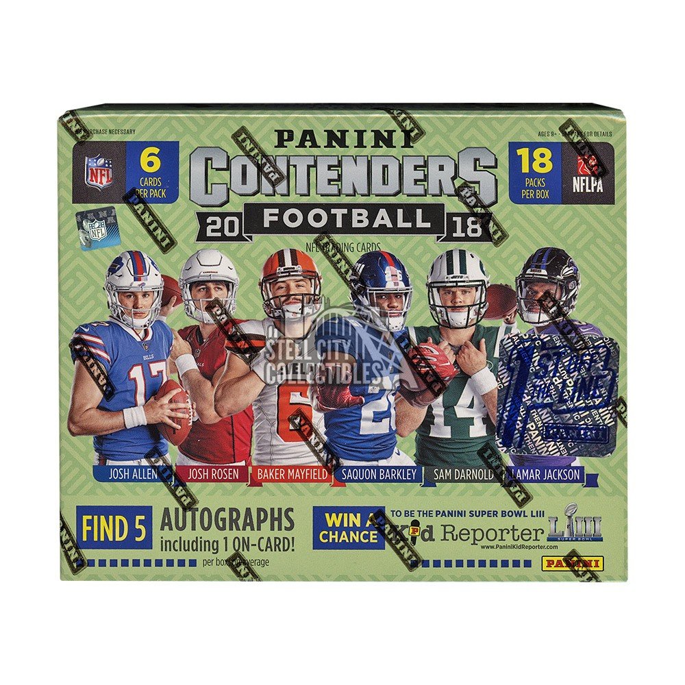 2018 Panini Contenders Football Hobby Box - 1st Off The Line