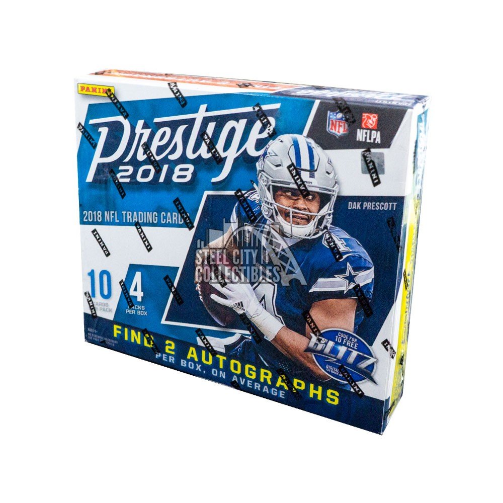 2018 Panini Prestige Football 4ct Retail Box Steel City Collectibles