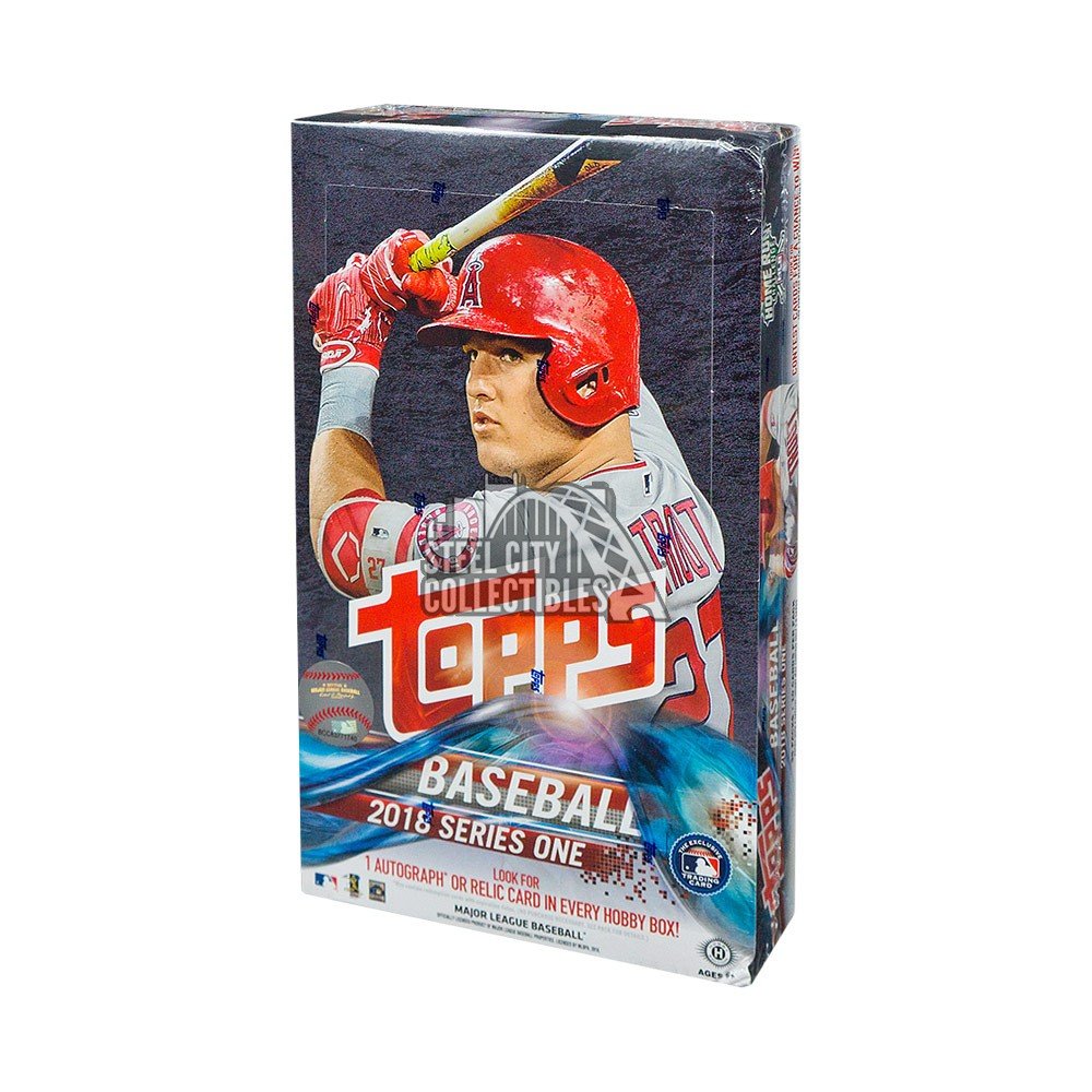 1 SILVER PACK 2018 TOPPS SERIES 1 BASEBALL HOBBY BOX FACTORY SEALED NEW 