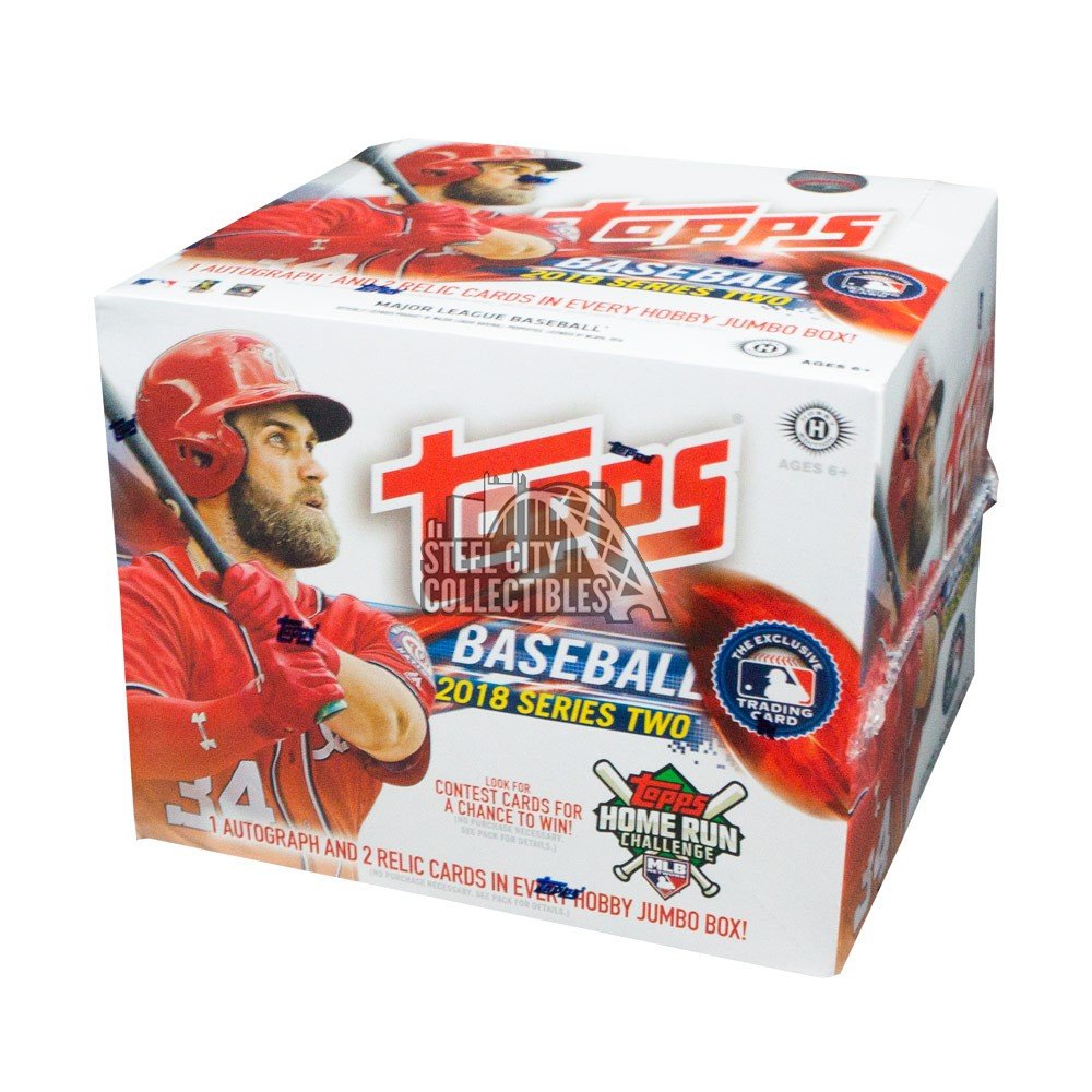 2018 Topps Series 2 Baseball HTA Hobby Jumbo Box Steel City Collectibles