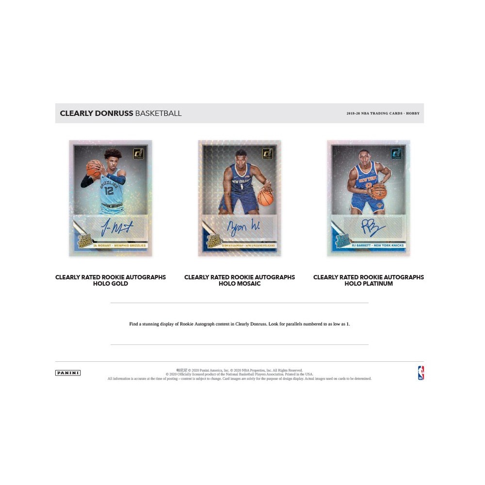 Must Pick Up or Never Touch Again!? 2019-20 Clearly Donruss