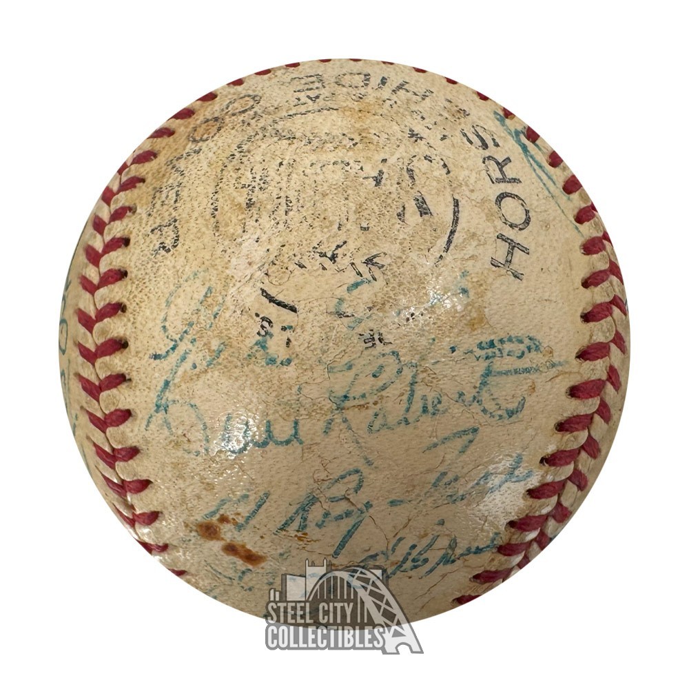 1956 Pittsburgh Pirates Autographed Team Signed Baseball - JSA LOA