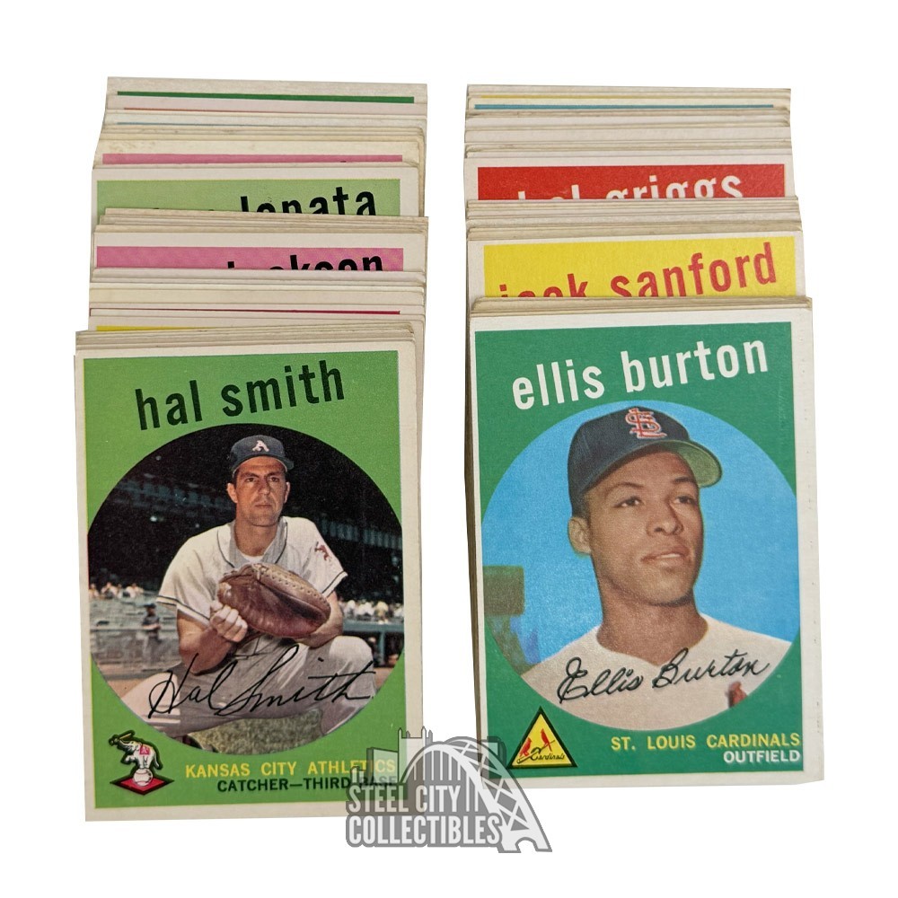 1959 Topps Baseball Assorted 70 Low Grade Card Lot (No Duplicates) | Steel  City Collectibles