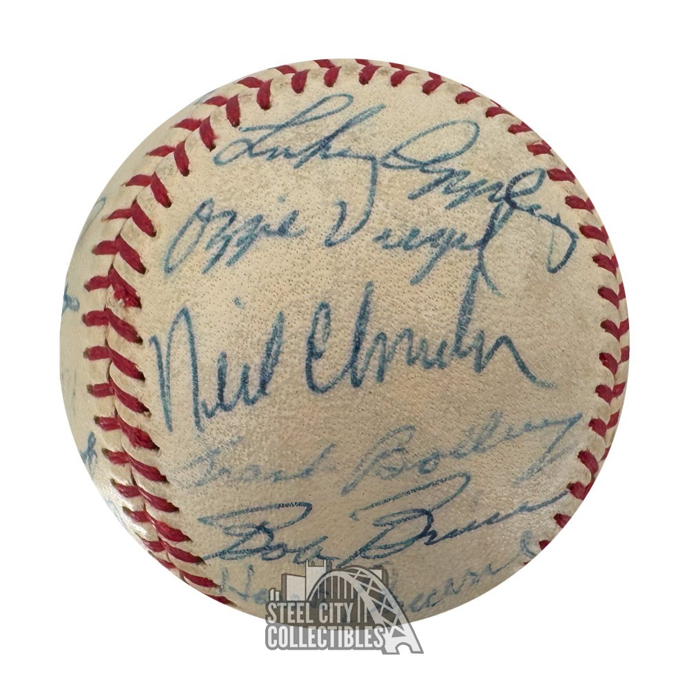 1960 Detroit Tigers Autographed Official American League Baseball