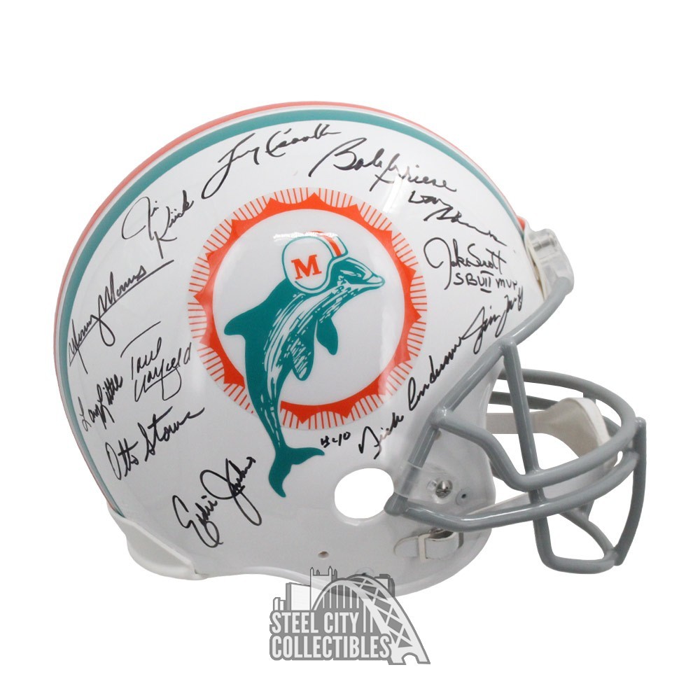 1972 Miami Dolphins Autographed Authentic Full Size Football Helmet
