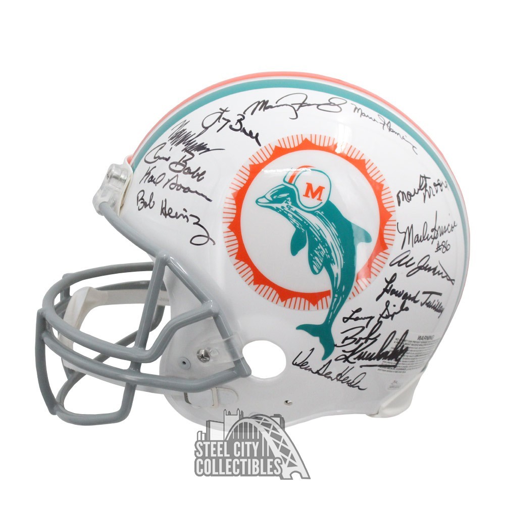 1972 miami dolphins signed helmet