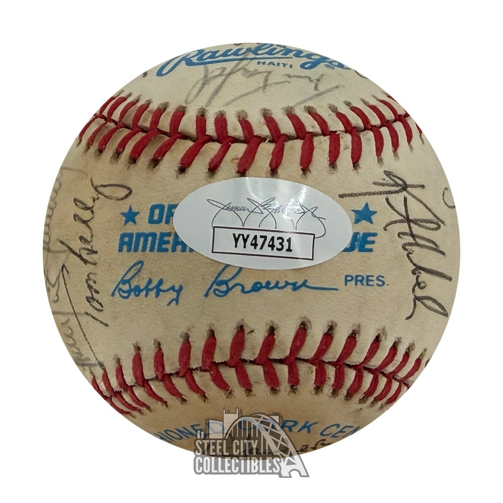 1984 Minnesota Twins Team Autographed Ball w/23 Signatures - JSA