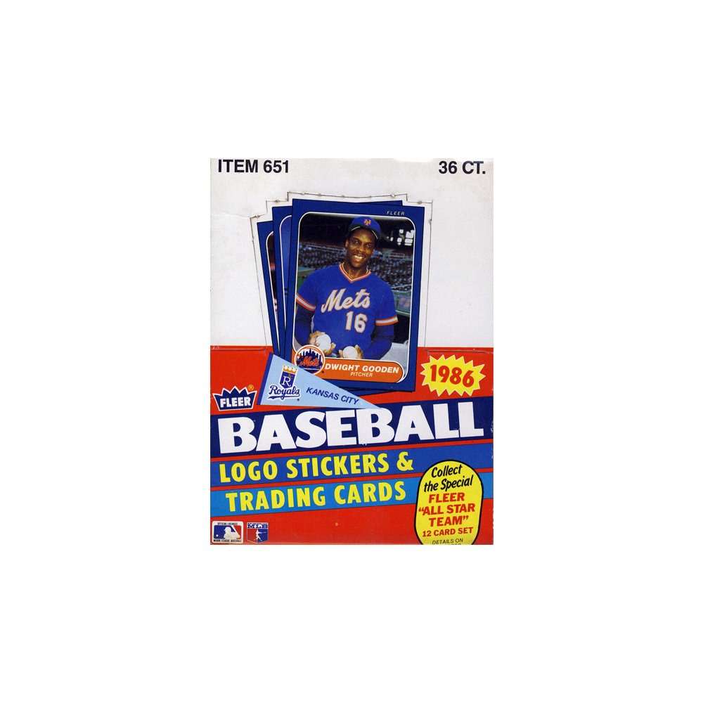 8 Fleer Baseball Wax Box