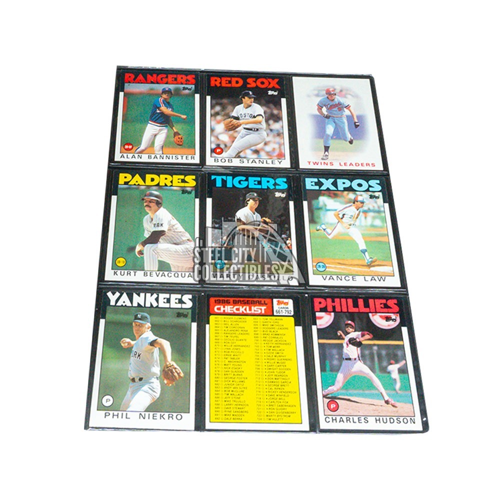 1986 Topps Baseball Hand Collated Complete Set with Binder | Steel City  Collectibles