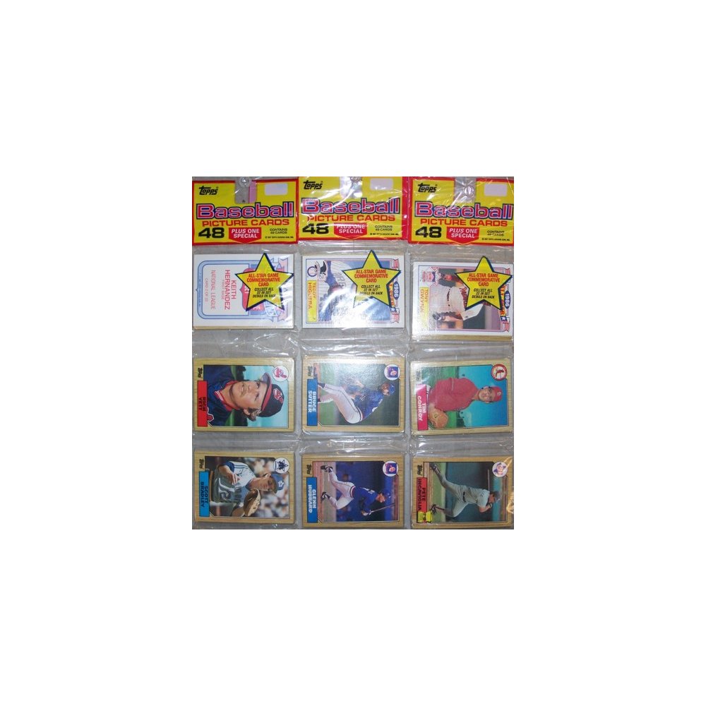 1987 Topps Baseball Rack 17-Pack Lot | Steel City Collectibles