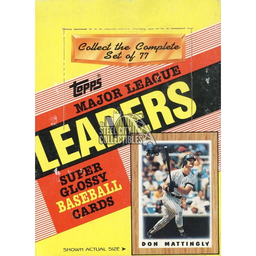 1987 Topps Major League Leaders Baseball Box | Steel City Collectibles