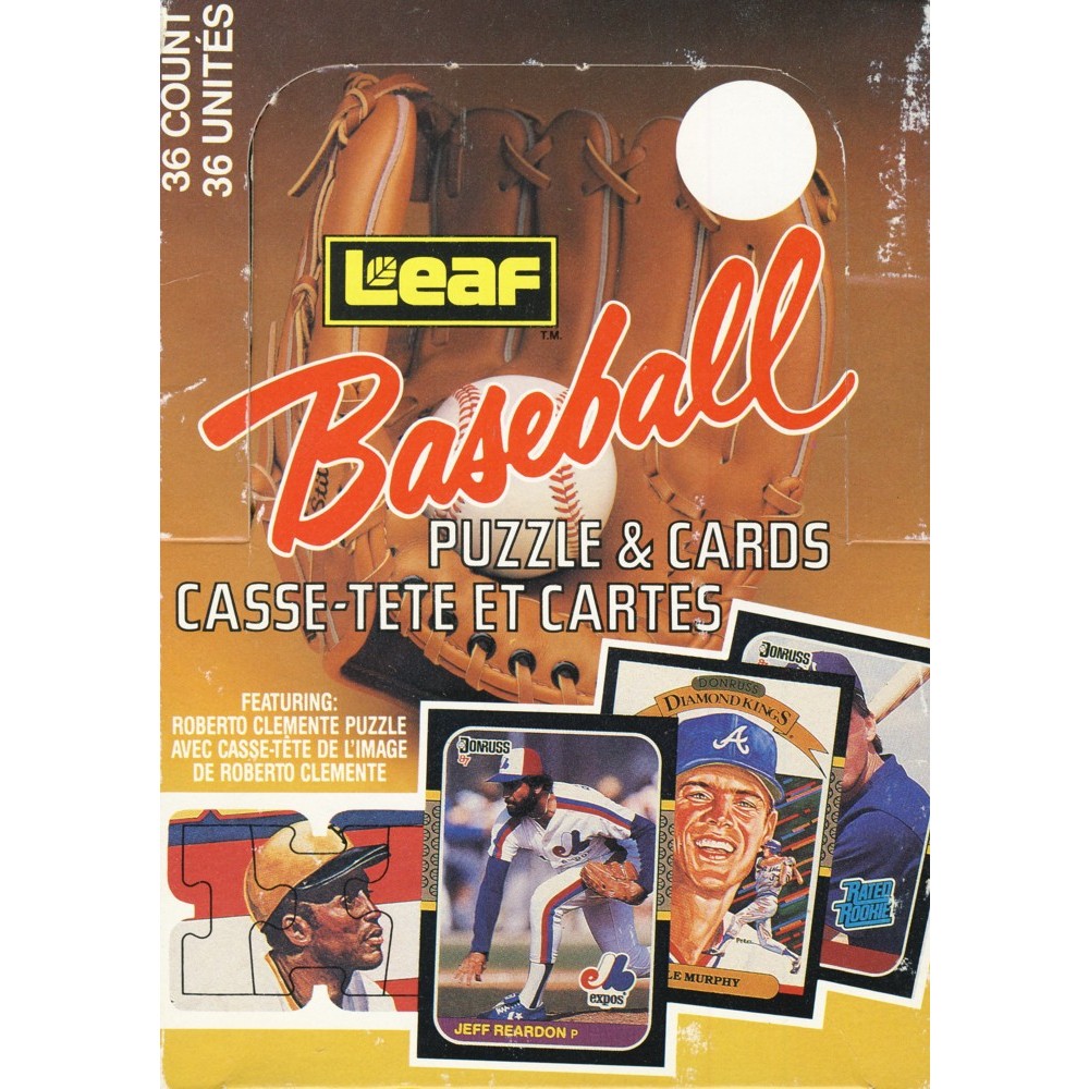 1987 Leaf Baseball Wax Box Steel City Collectibles