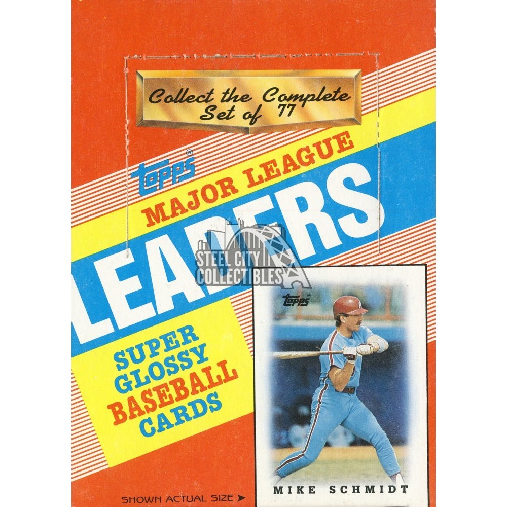 1988 Topps Major League Leaders Baseball Box Steel City Collectibles