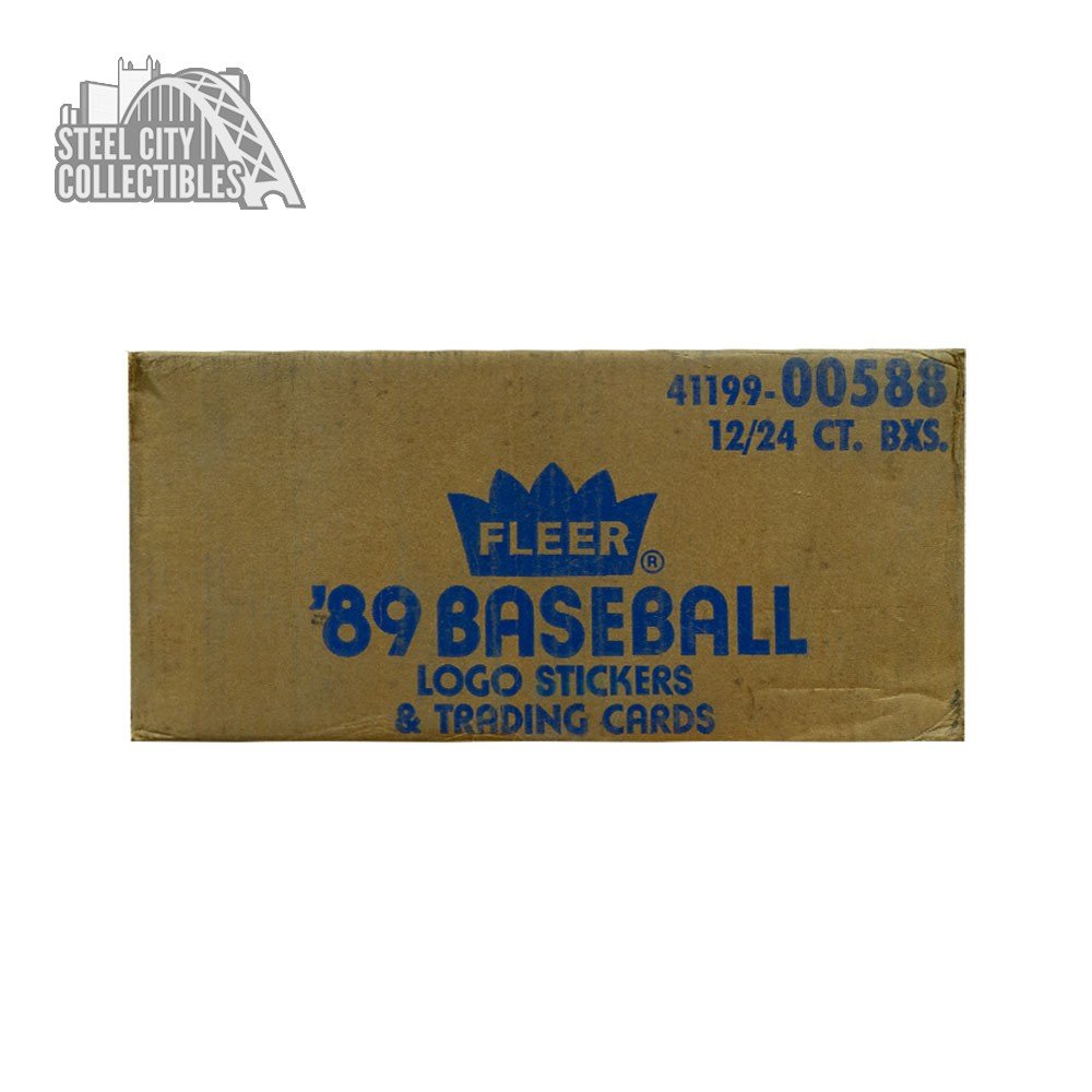 1989 Fleer Baseball Cello 12 Box Case Steel City Collectibles 1989 Fleer Baseball Cello 12 Box Case Steel City Collectibles