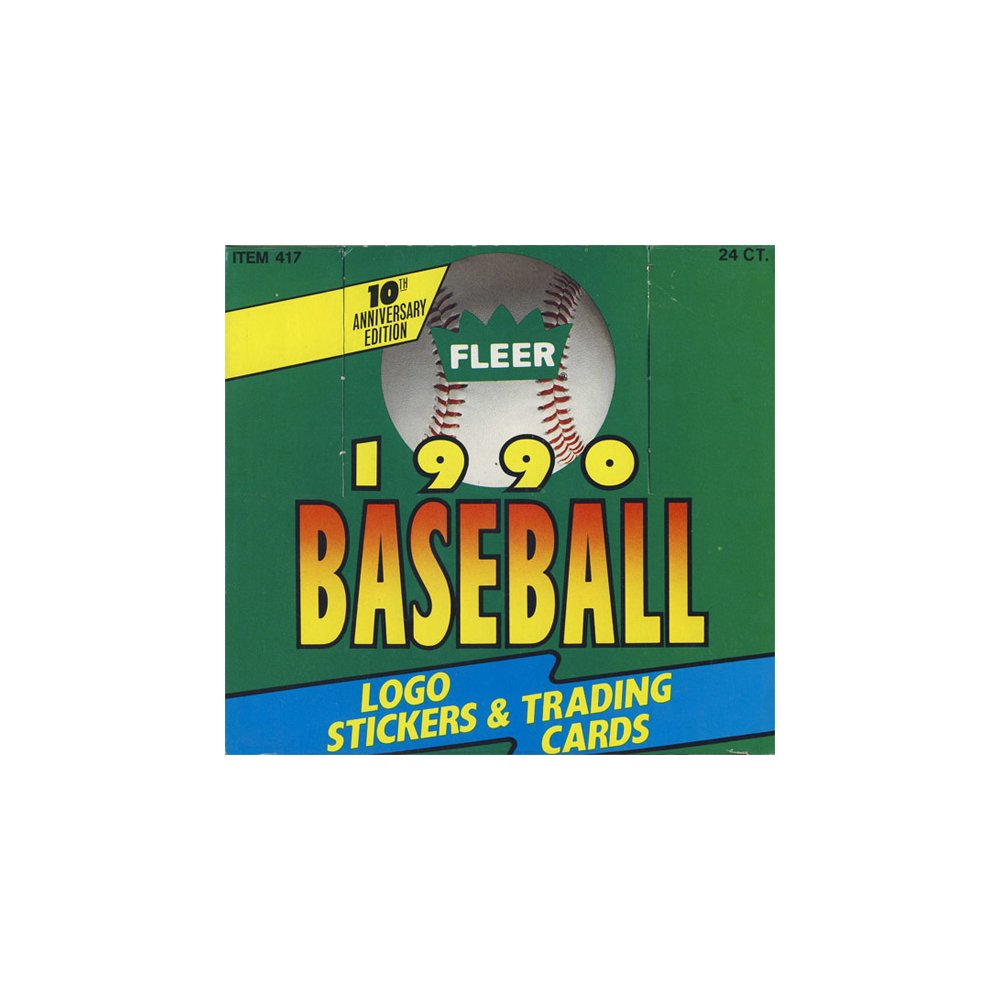 1990 Fleer Baseball Jumbo Cello Box Steel City Collectibles
