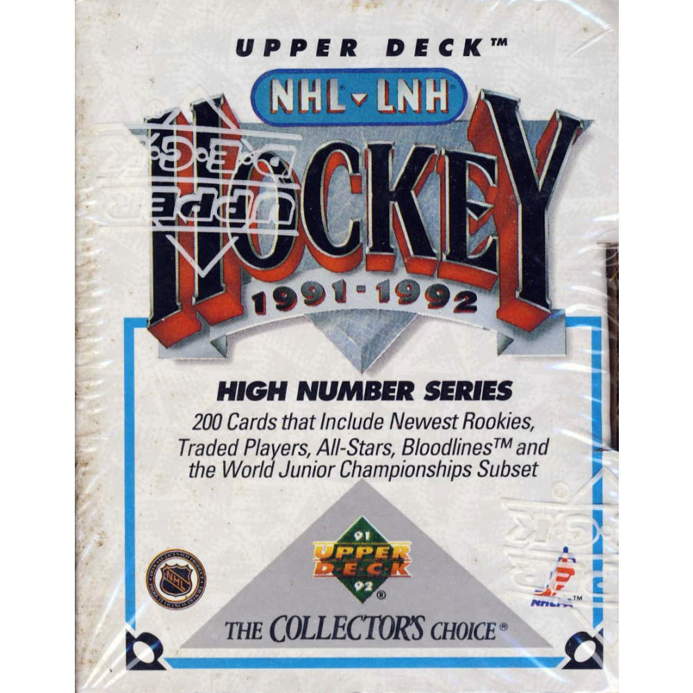1991 92 Upper Deck Hockey High Number Series Set Steel City Collectibles 1991 92 Upper Deck Hockey High Number Series Set Steel City Collectibles