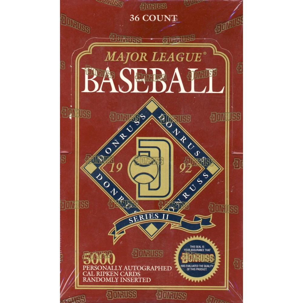 1992 Donruss Series 2 Baseball Box Steel City Collectibles
