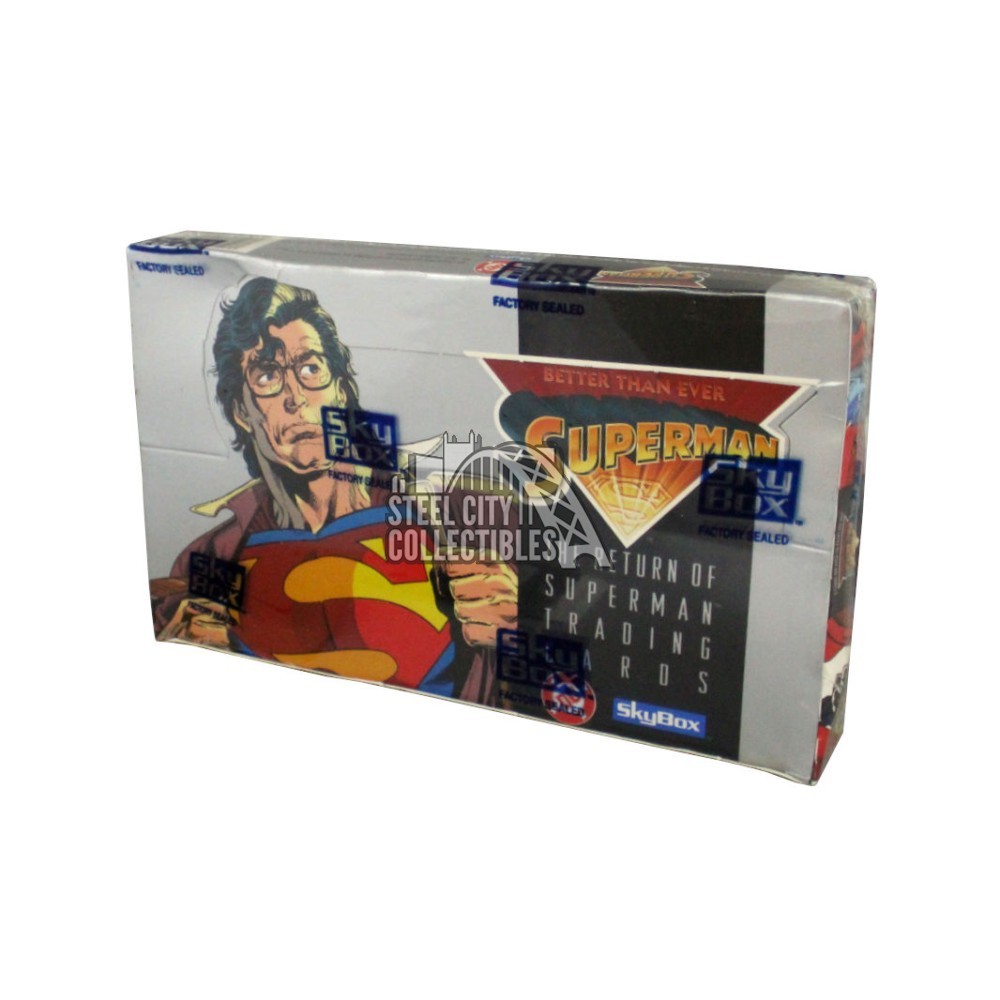 1993 skybox the return of superman trading card box steel city