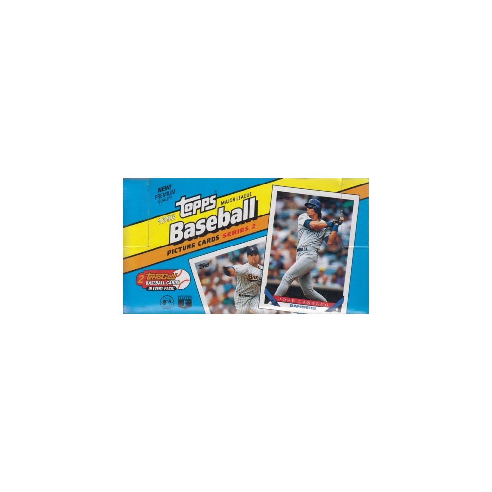1993 Topps Series 2 Jumbo Baseball Box Steel City Collectibles