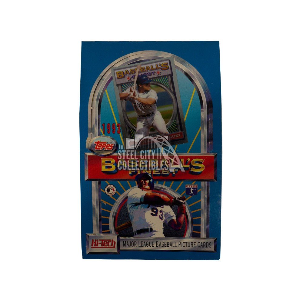 1993 Topps Finest Baseball Pack Steel City Collectibles