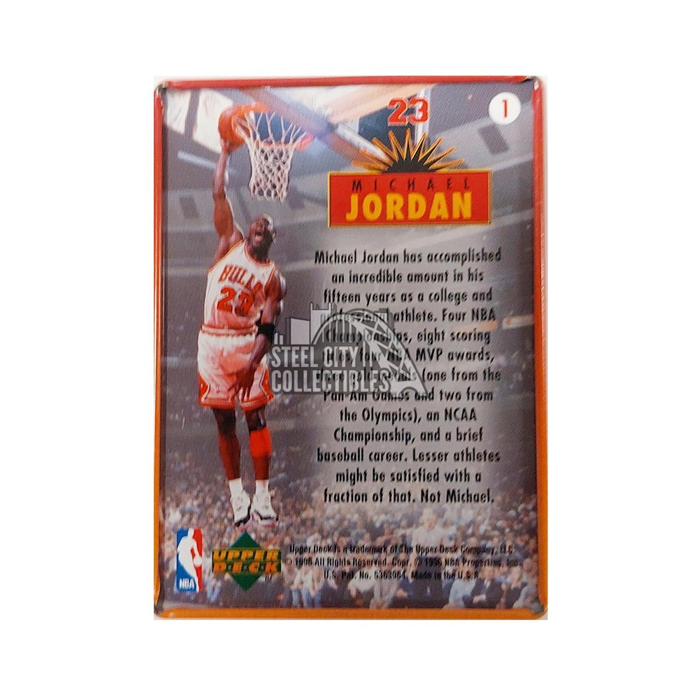 michael jordan upper deck authenticated