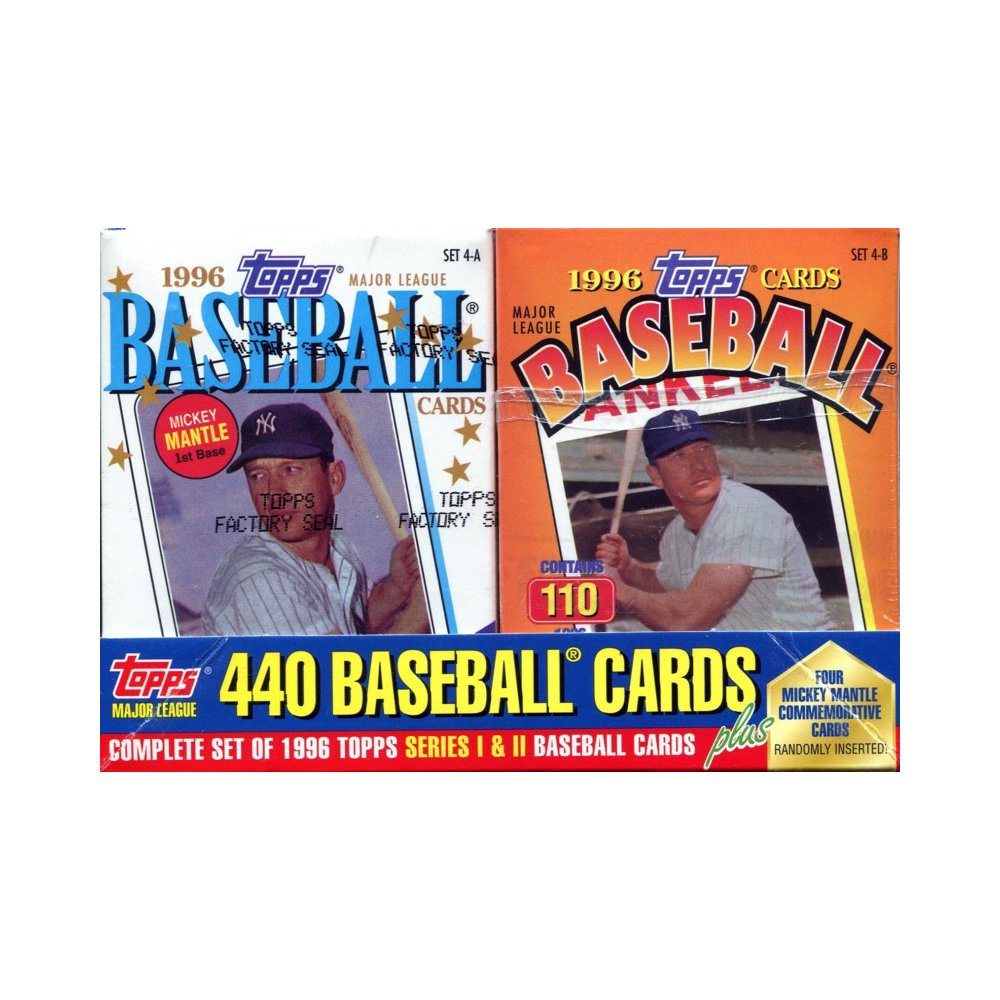 1996 Topps Baseball Mantle Cereal Box Factory Set