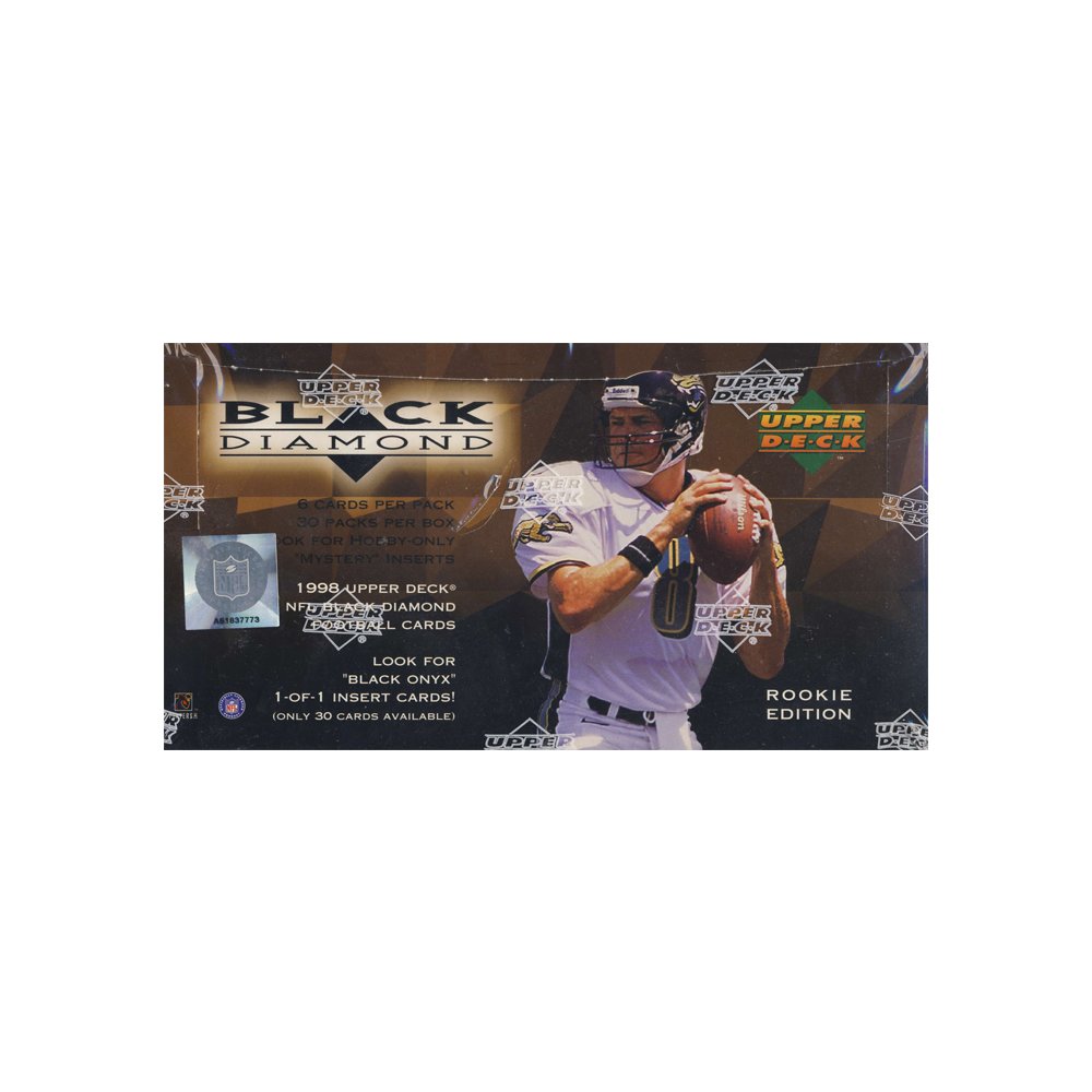 1998 Upper Deck Black Diamond Rookie Edition Football Hobby Box 