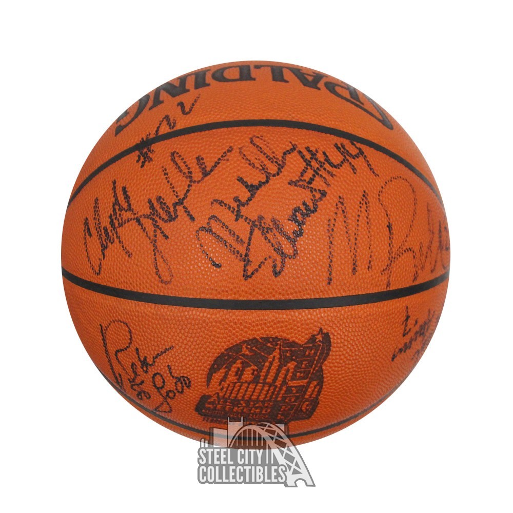 1998 NBA All Stars Autographed Spalding Basketball - JSA LOA
