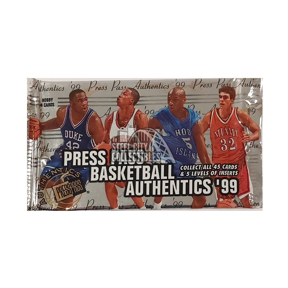 1999-00 Press Pass Authentics Basketball Hobby Pack Steel City