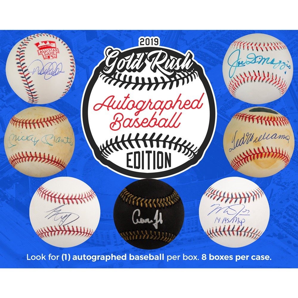 Gold rush autographed baseball Clearance
