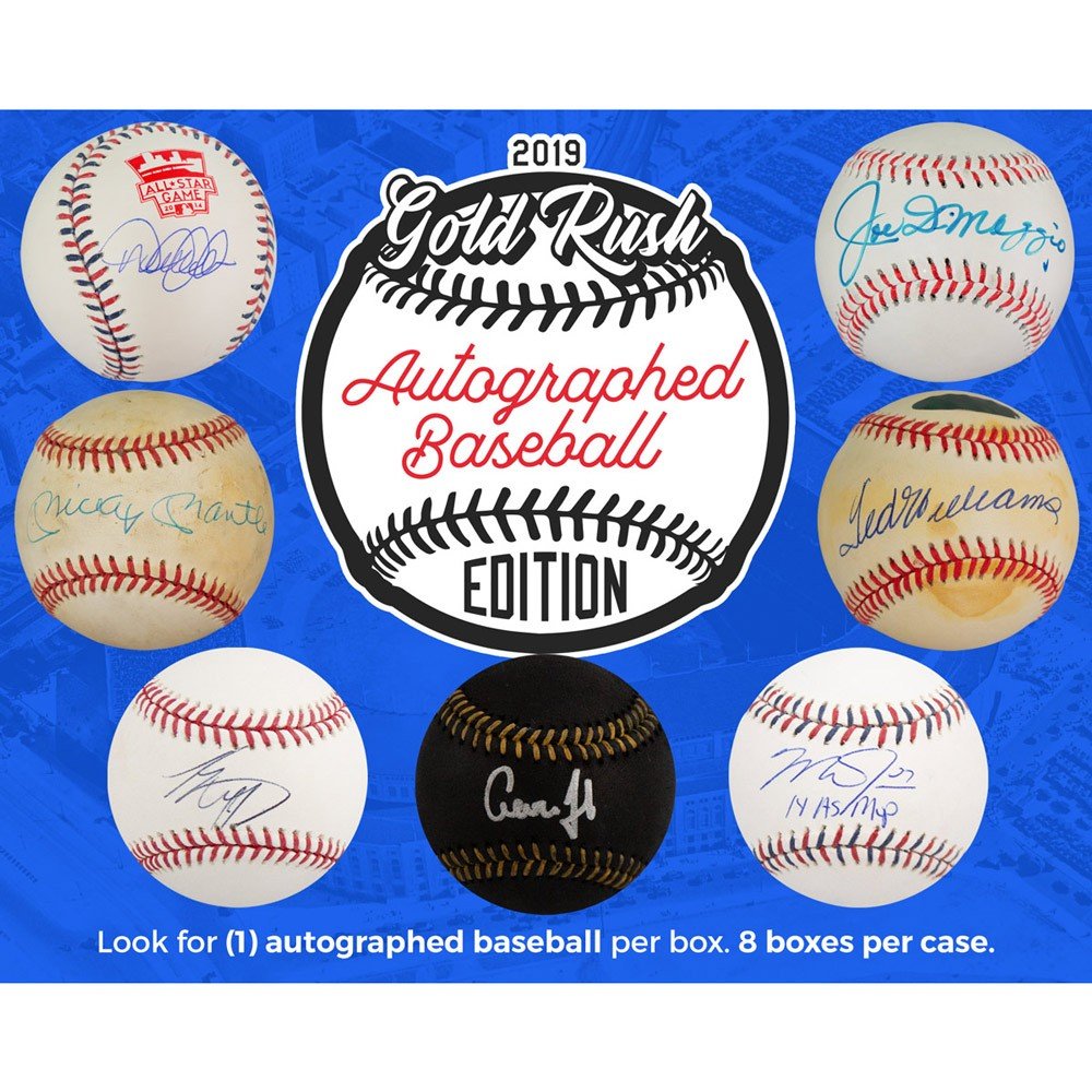2019 Gold Rush Autographed Baseball Series 1 Box