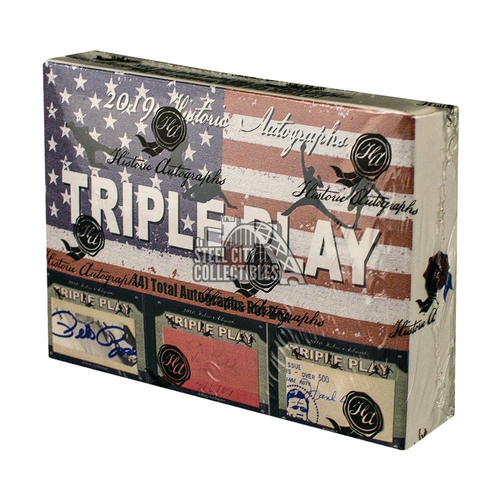 2019 Historic Autographs Triple Play Baseball Box Steel City Collectibles