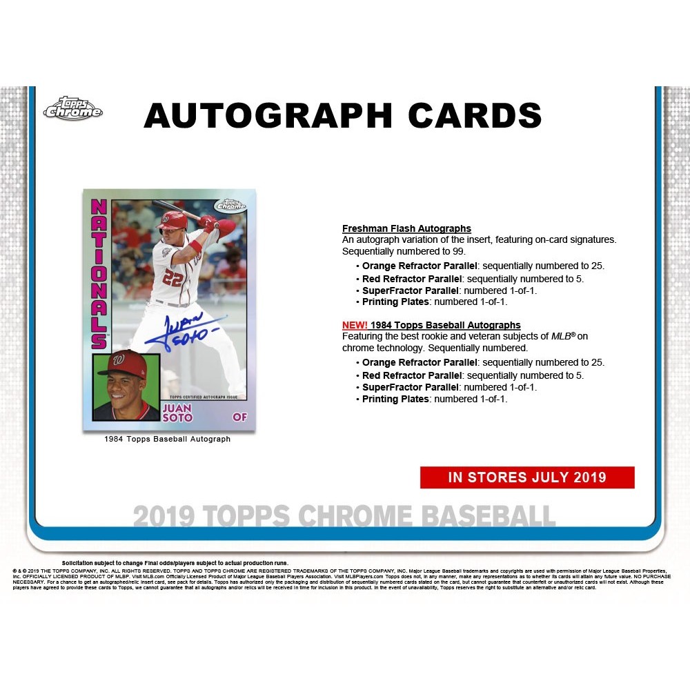 2019 Topps Chrome Baseball 8-pack Blaster Box | Steel City
