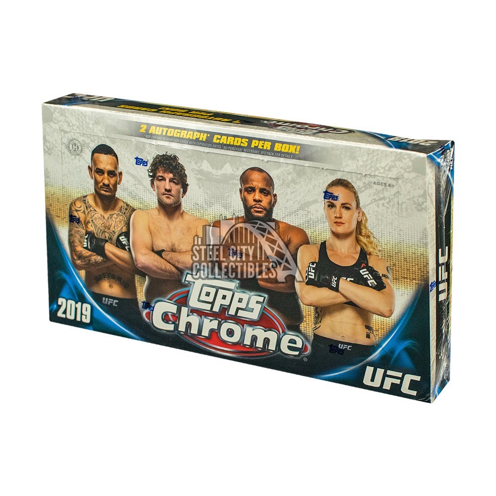 2019 Topps UFC Chrome Hobby Box Steel City Collectibles