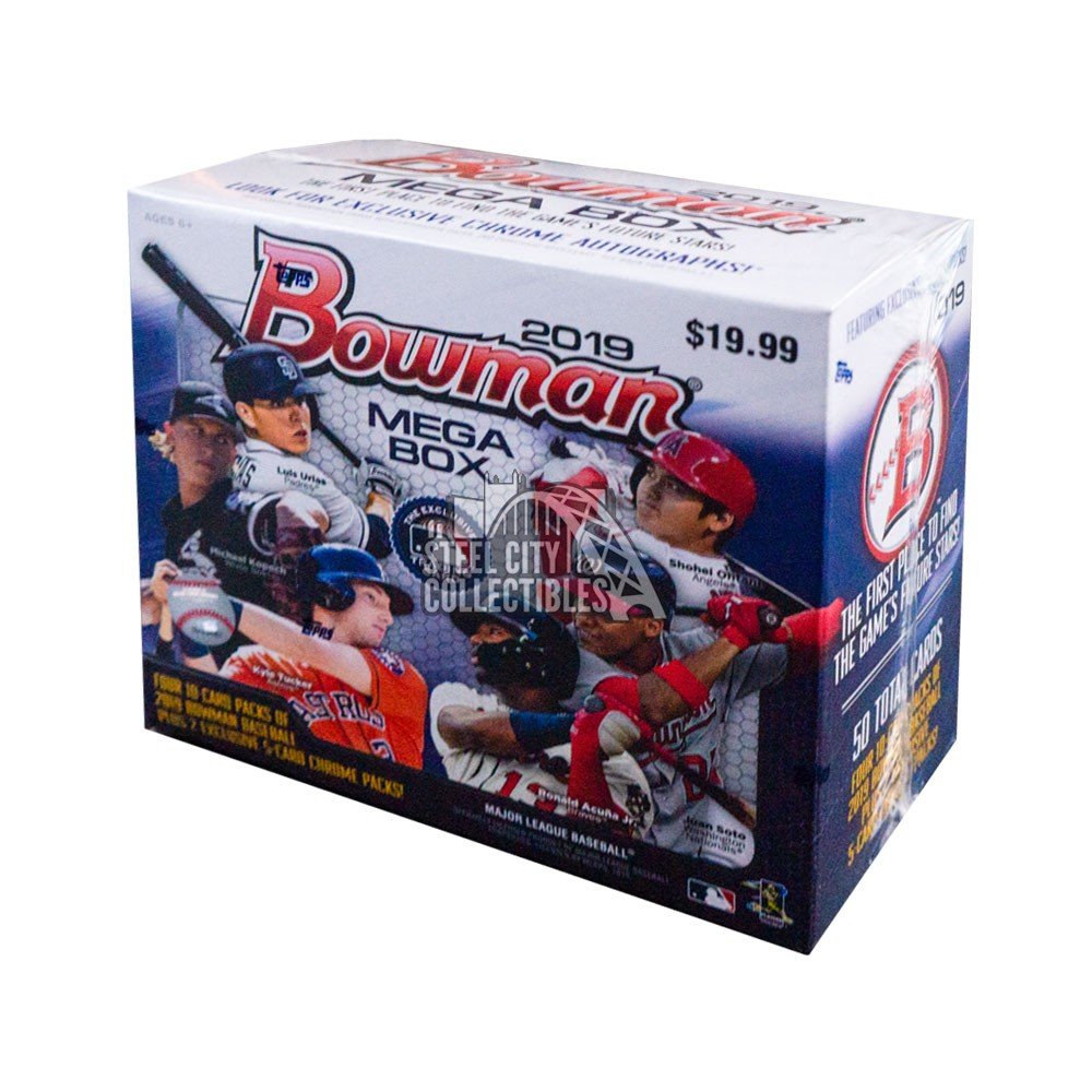 2019 Bowman Baseball Mega Box Steel City Collectibles