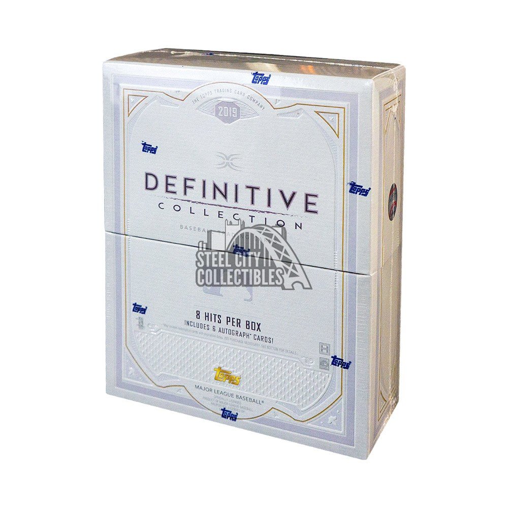 2019 Topps Definitive Baseball Hobby Box Steel City Collectibles