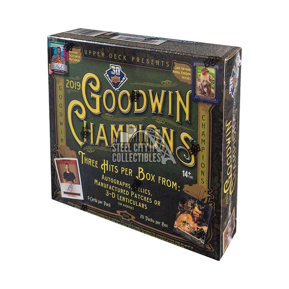 2019 Upper Deck Goodwin Champions Hobby Box Steel City Collectibles